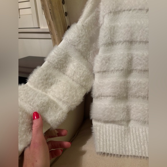 Milly fuzzy stripes snow bunny sweater - Picture 12 of 15